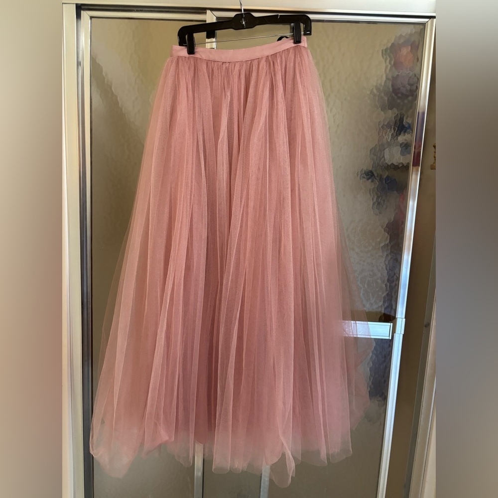 Little Mistress Blush Satin skirt